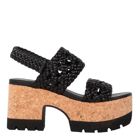 HOMERS WEDGES VENICE TRENZA IN BLACK