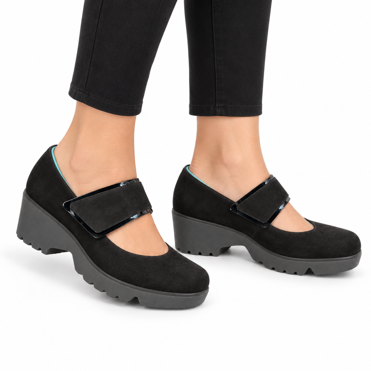 Thierry Rabotin Abra platform in black satin