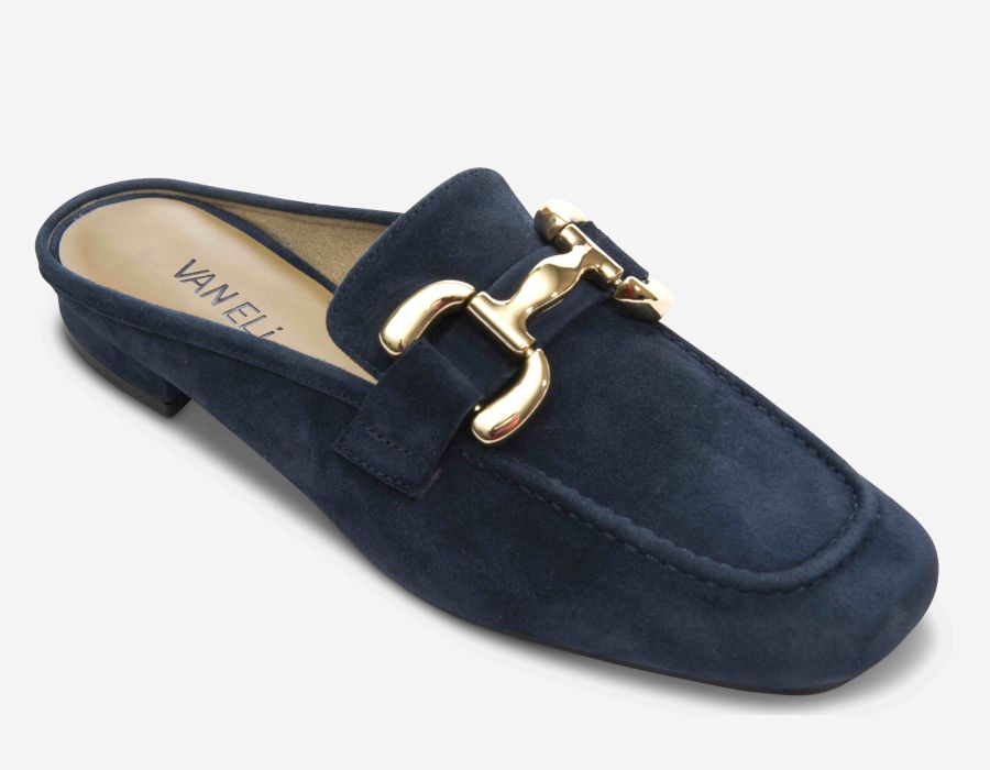 VANELI SHAINE LOAFER IN NAVY SUEDE