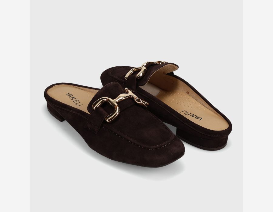VANELI SHAINE LOAFER IN BROWN SUEDE