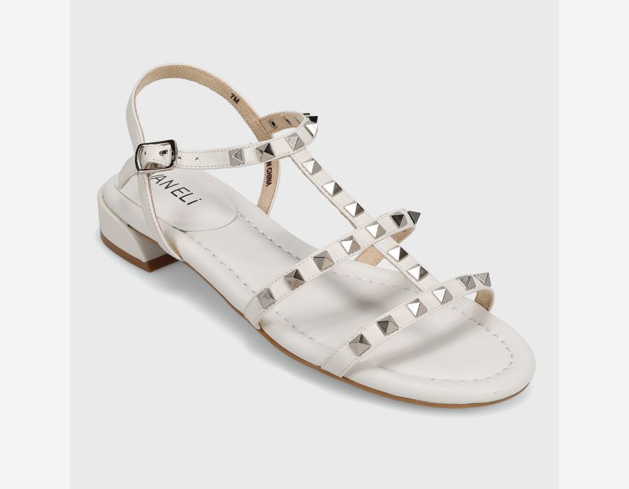 VANELI BECKY SANDAL IN BIANCO ASTON
