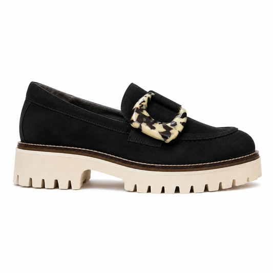 SOFTWAVES DIONNE BLACK LOAFER