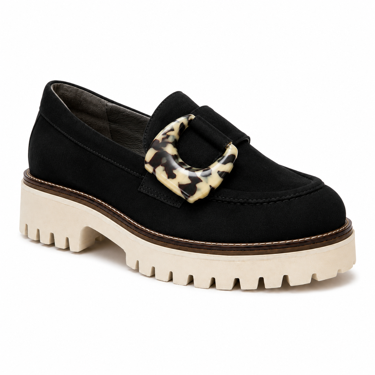 SOFTWAVES DIONNE BLACK LOAFER