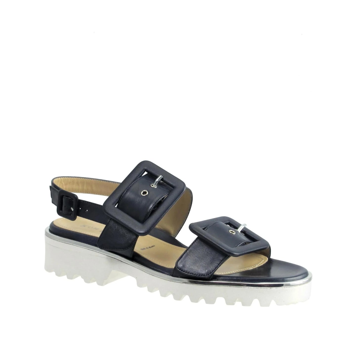 RON WHITE CALLIE SANDLE IN FRENCH NAVY