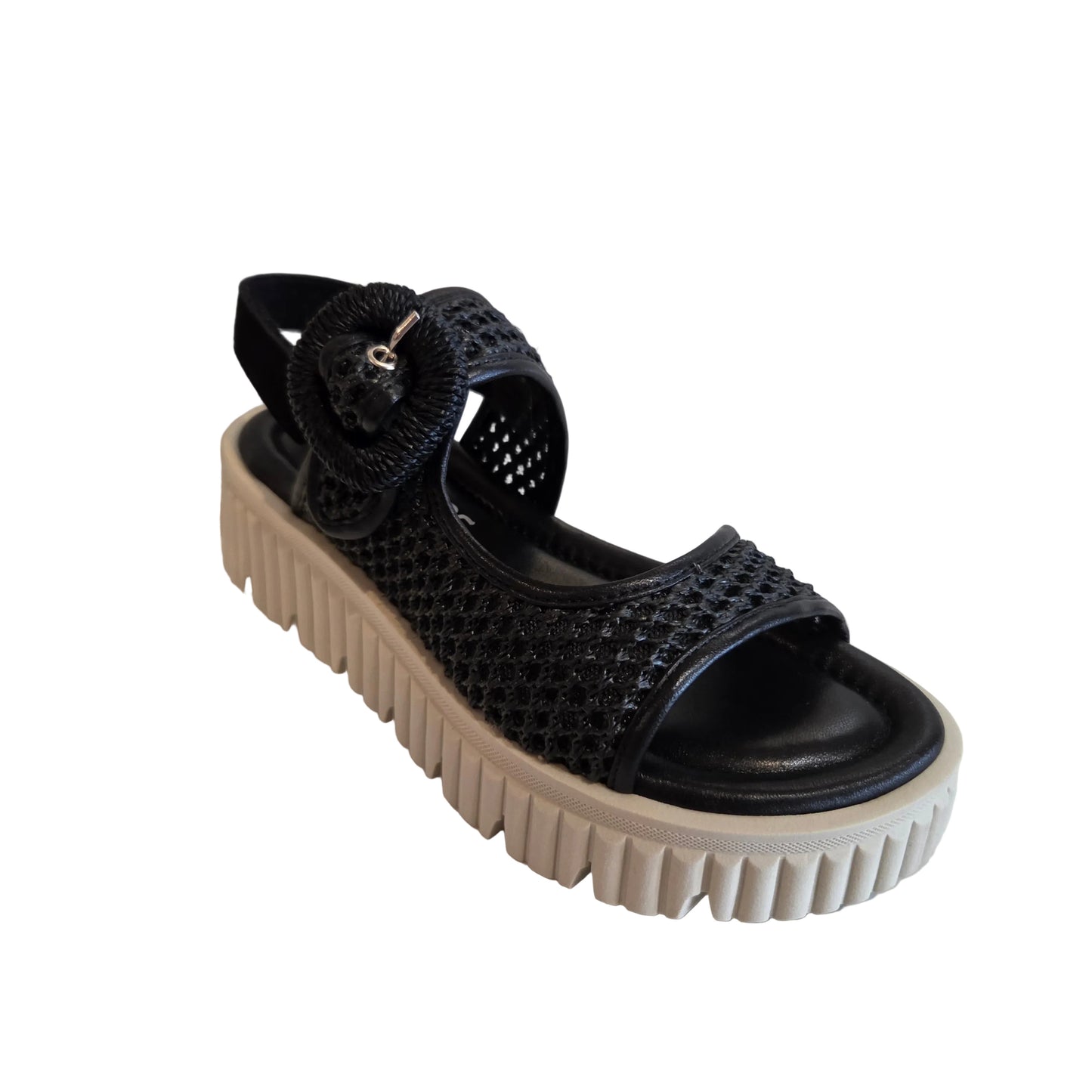 SOFTWAVE ITALINA SANDALS IN BLACK