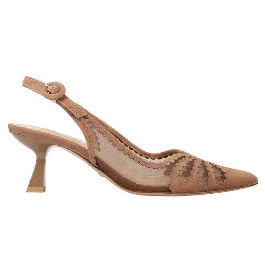 PELLE MODA JACIE MID HEEL IN TAUPE
