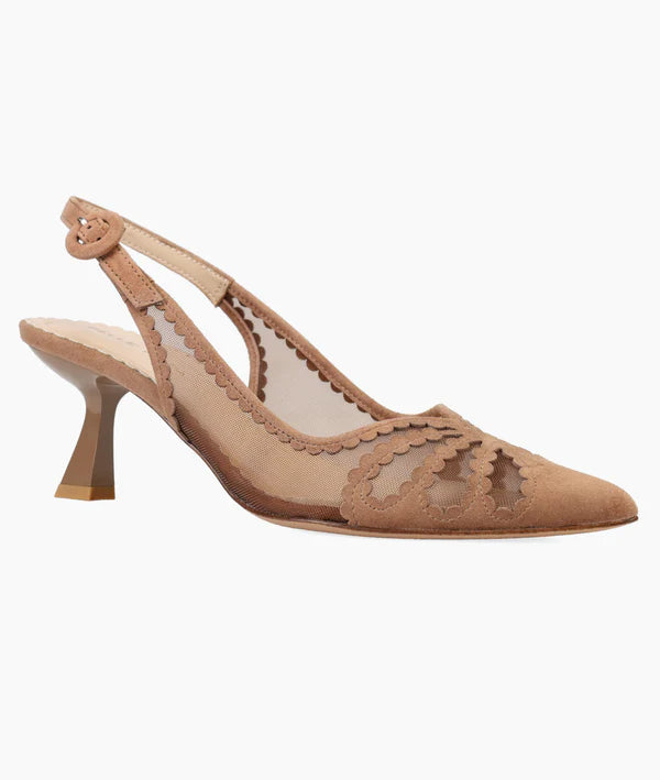 PELLE MODA JACIE MID HEEL IN TAUPE