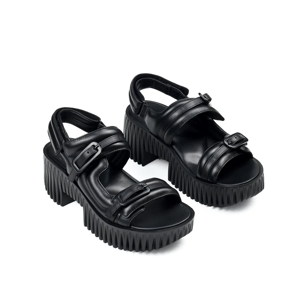 4CCCCEES MELLOW KIKO SANDAL IN BLACK