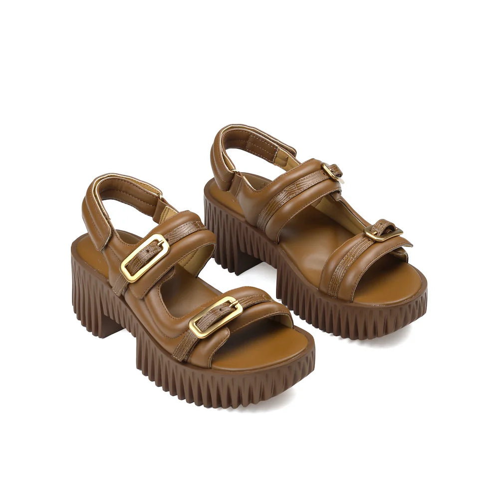 4CCCCEES MELLOW KIKO SANDAL IN BROWN