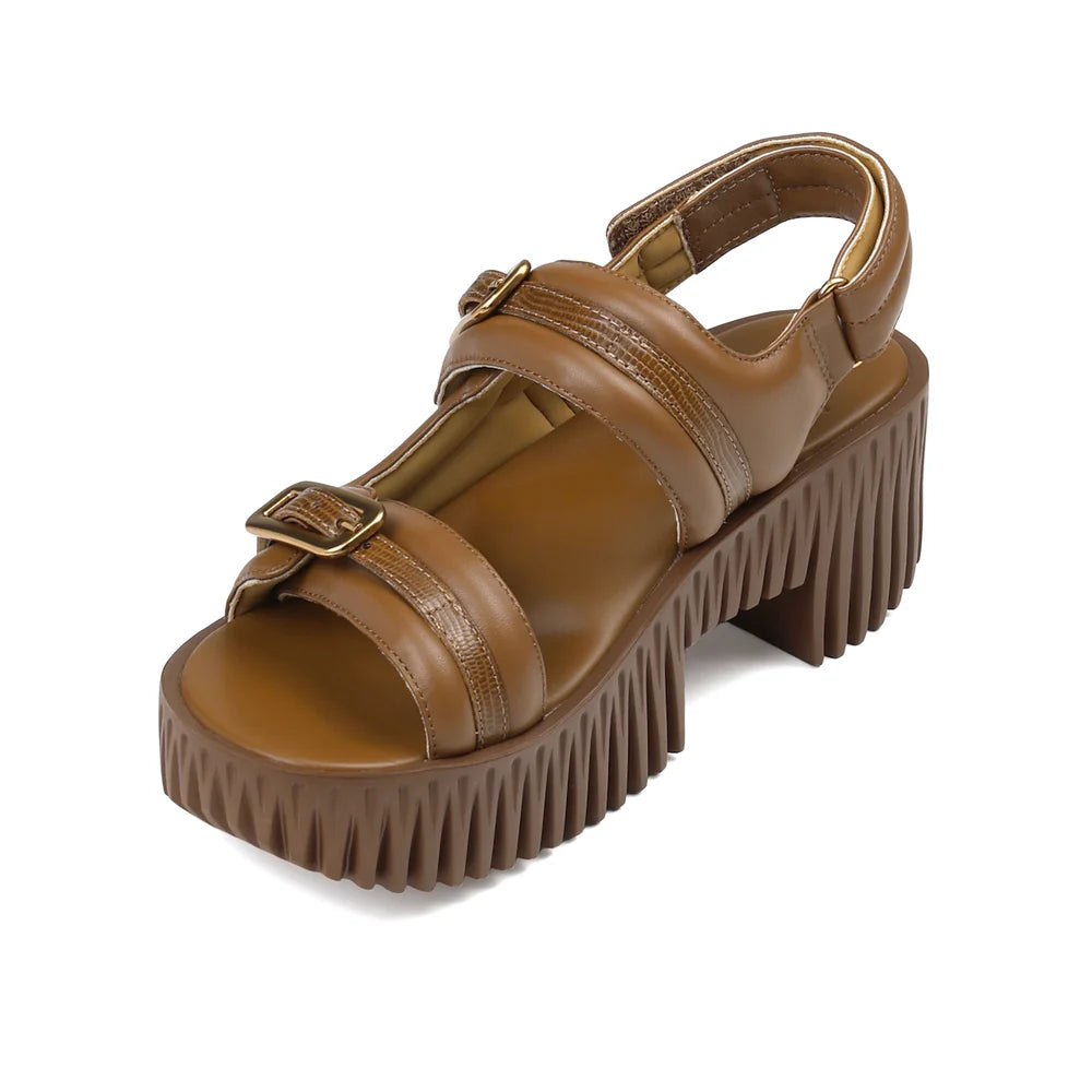4CCCCEES MELLOW KIKO SANDAL IN BROWN