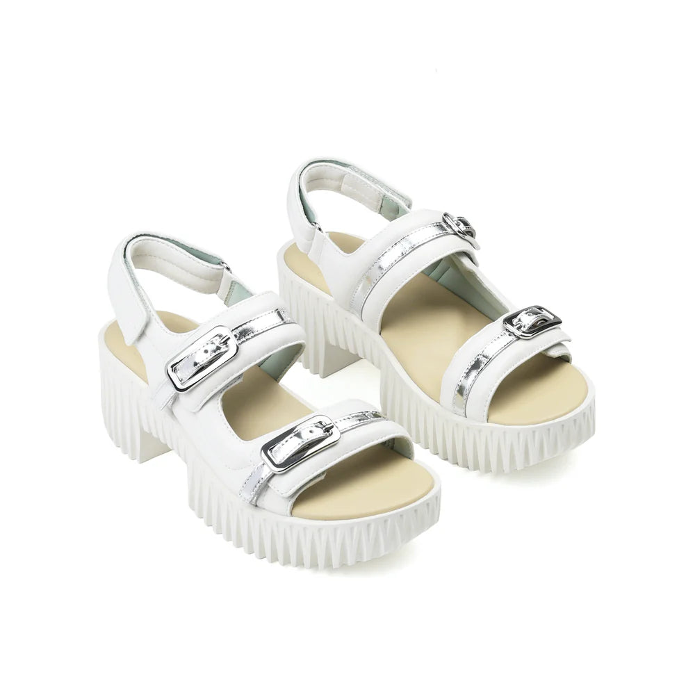 4CCCCEES MELLOW KIKO SANDAL IN WHITE