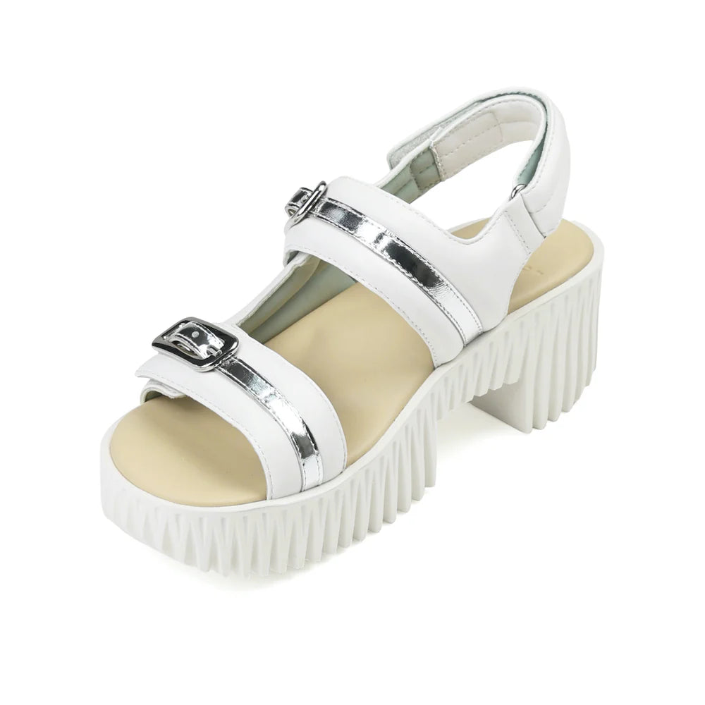 4CCCCEES MELLOW KIKO SANDAL IN WHITE