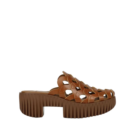 4CCCCEES PLIA WAVE SANDALS IN BROWN OAK