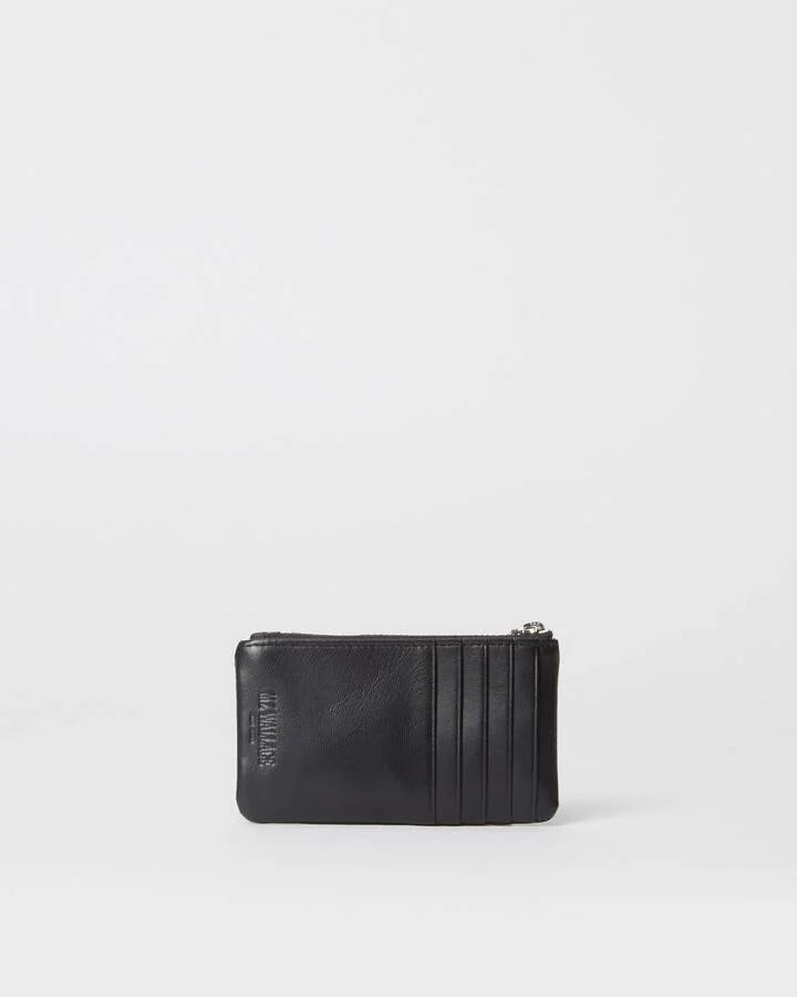 MZ WALLACE BLACK BLEECKER CARD WALLET