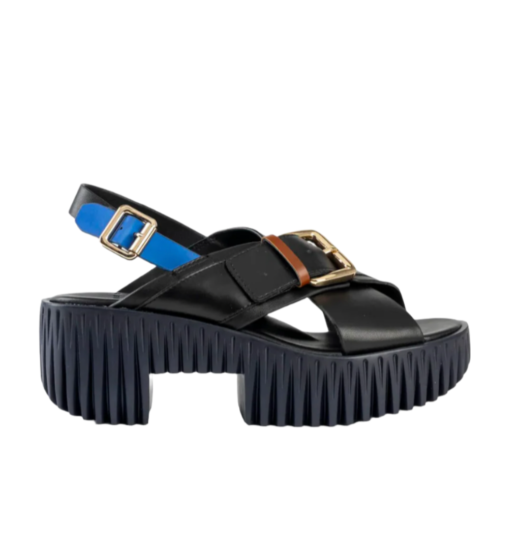 4CCCCEES PILA JUNO SANDAL IN BLACK