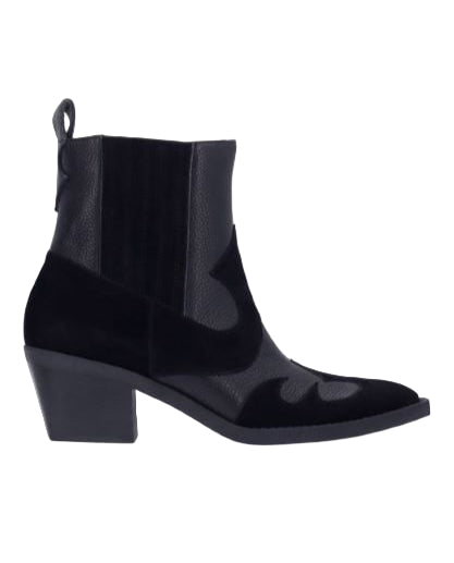L'AMOURDESPIEDS VEONA BOOT IN BLACK LEATHER