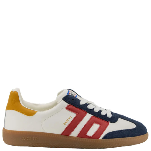 BACK 70 CLOUD SNEAKER IN WHITE BLUE RED