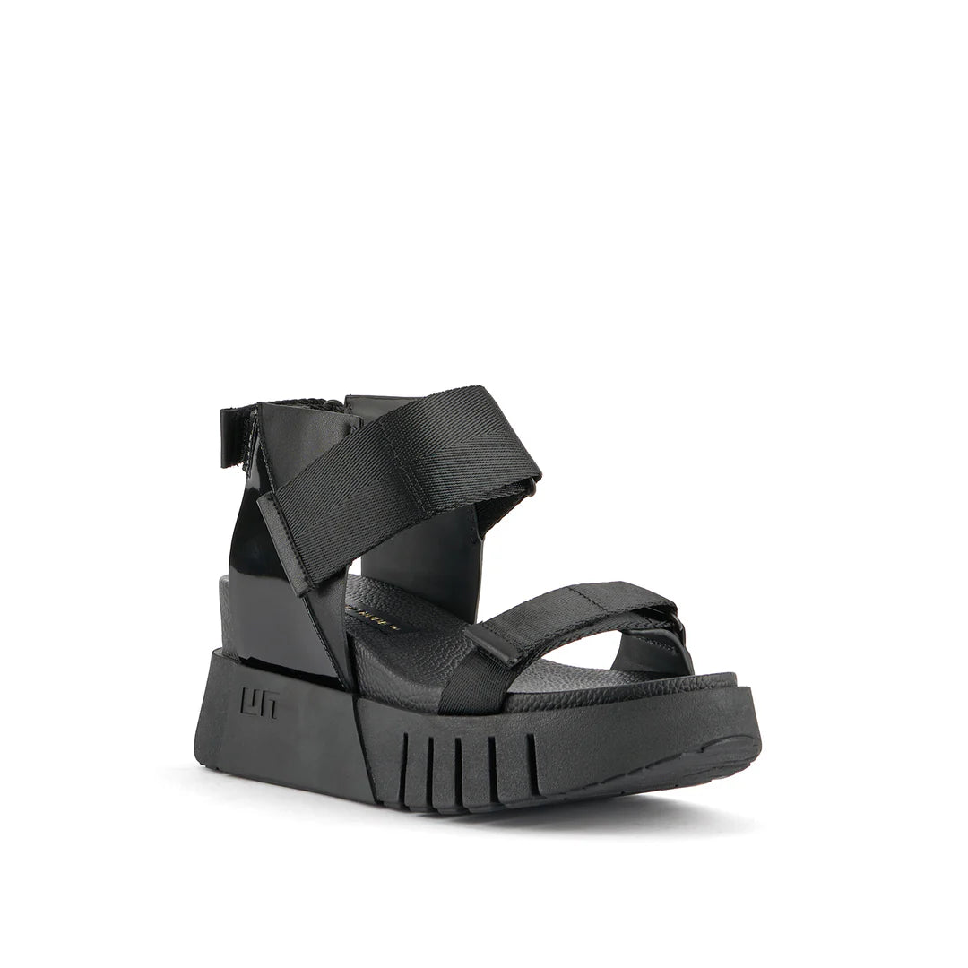 UNITED NUDE DELTA RUN SANDAL IN BLACK