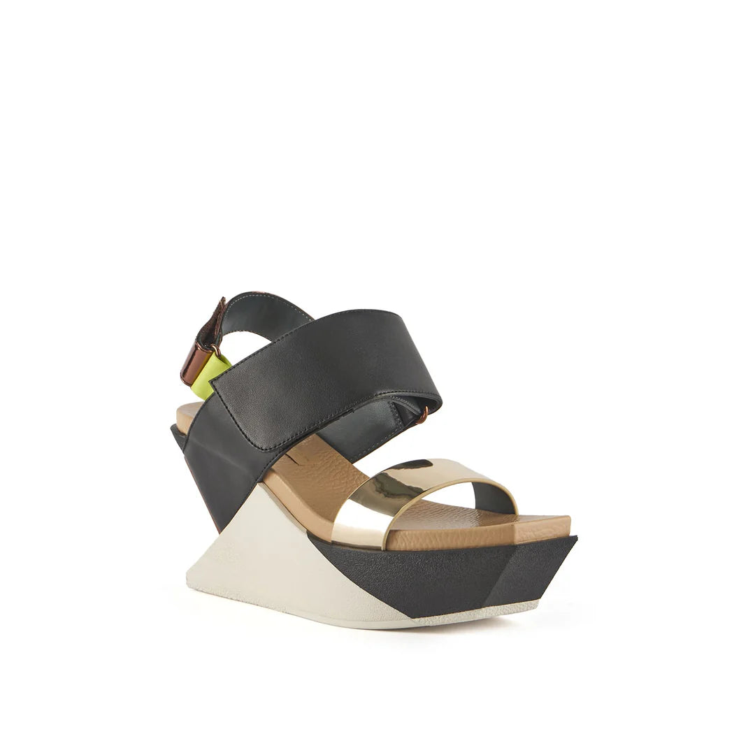 UNITED NUDE DELTA WEDGE SANDAL IN BRONZE