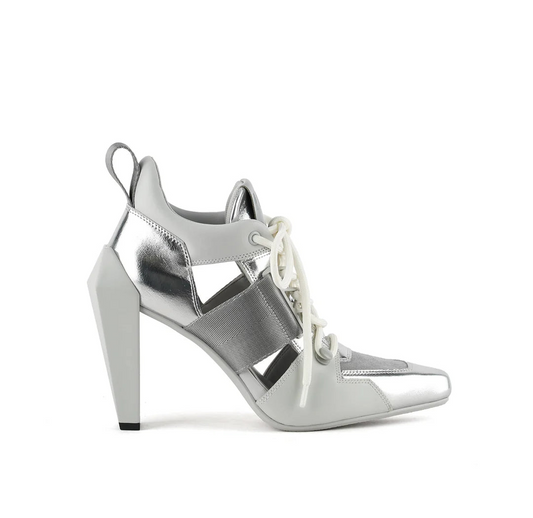 UNITED NUDE GEM SPORTY HIGH HEEL IN SILVER