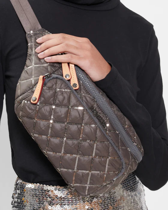 MZ WALLACE METRO SLING BAG MAGNET WITH SEQUINS