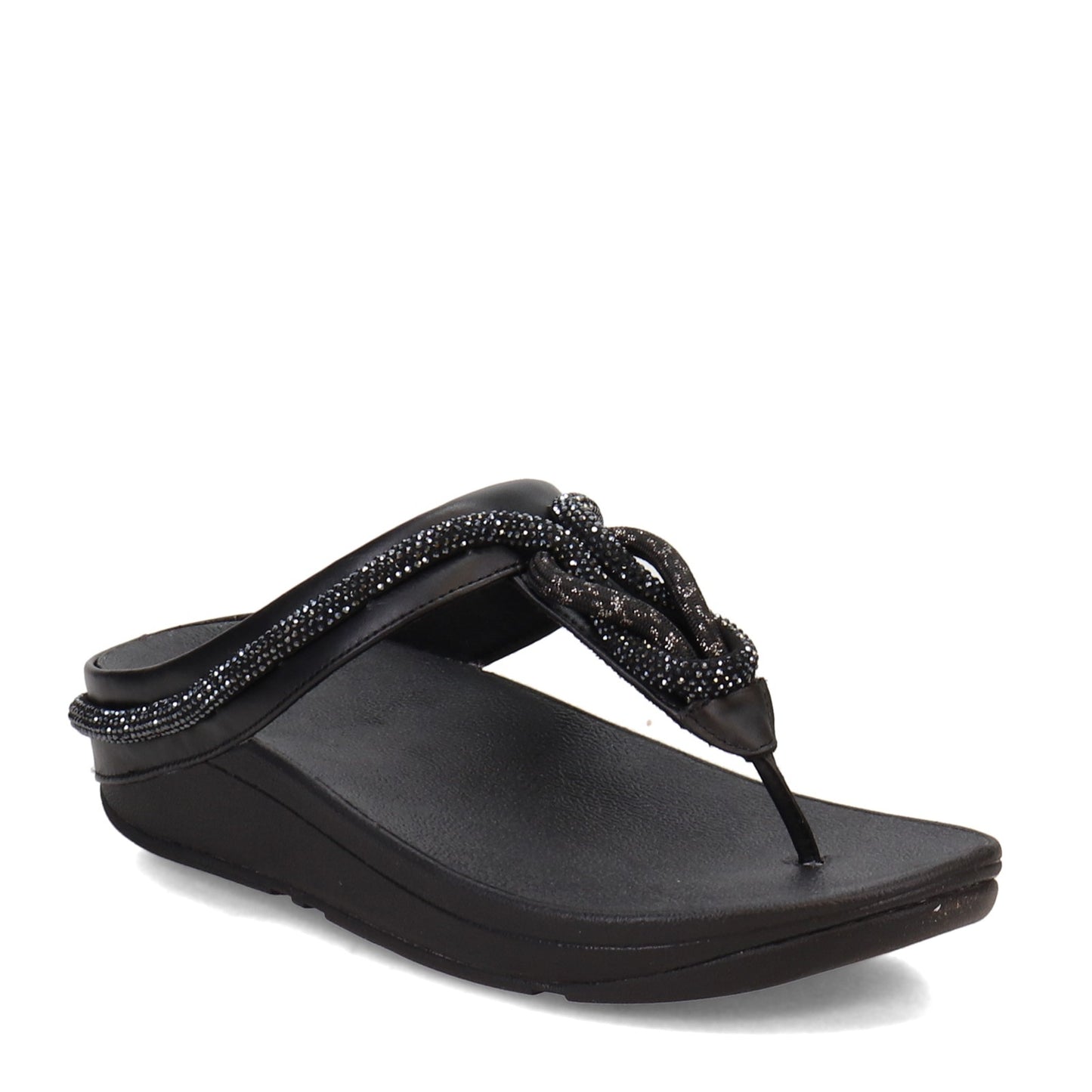 FITFLOP FINO SANDAL BLACK WITH GEMS