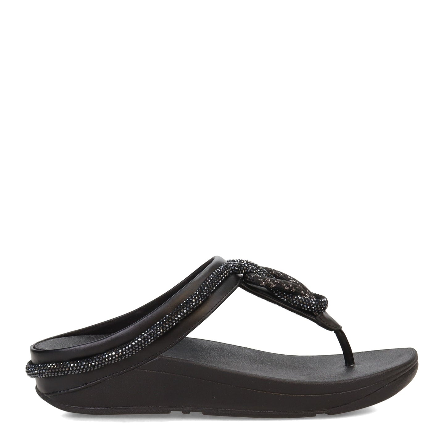 FITFLOP FINO SANDAL BLACK WITH GEMS